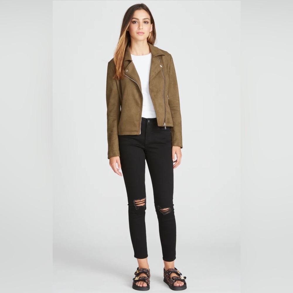 VIGOSS Faux Suede Moto Jacket NWT